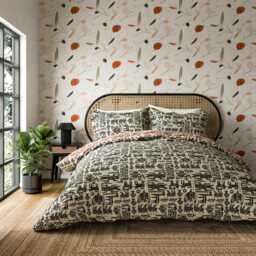 Scion Twycross Kingsize Duvet Cover SET, Liquorice - thumbnail 2