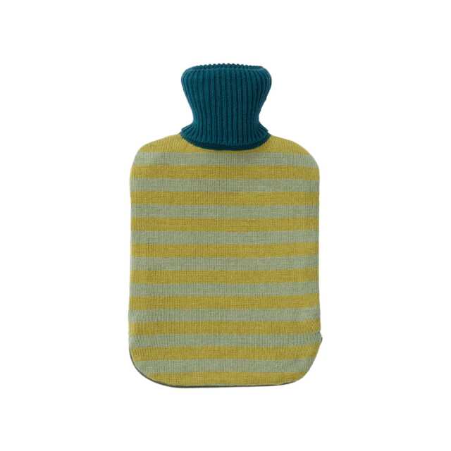 Land & Shore Shore Stripe Hot Water Bottle Cover, Green - image 1