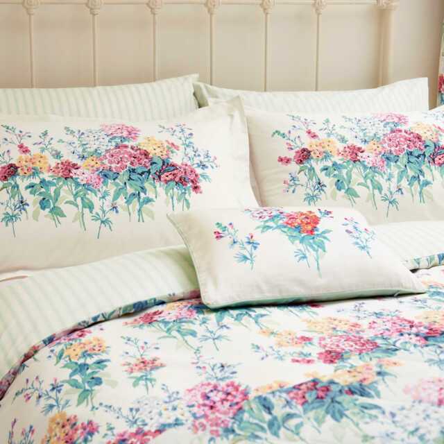 Sanderson Sweet Williams Single Duvet Cover SET, Peacock - image 1