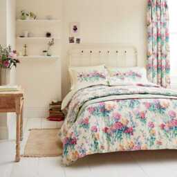 Sanderson Sweet Williams Single Duvet Cover SET, Peacock - thumbnail 2