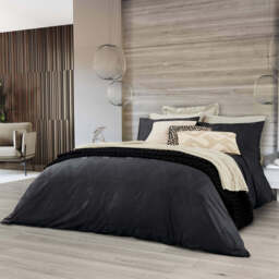 Nalu Nicole Scherzinger Kalama Double Duvet Cover SET, Black - thumbnail 2