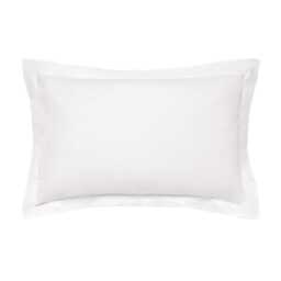 Bedeck of Belfast Fine Linens 300 Thread Count Egyptian Cotton Oxford Pillowcase, Silver - thumbnail 2