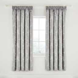 "Sanderson Ashbee Lined Curtains 66"" x 72"", Platinum"