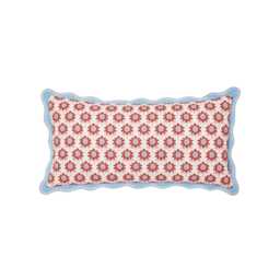 Joules Siesta Stripe Cushion 60cm x 30cm, Red - thumbnail 1