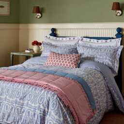 Joules Siesta Stripe Cushion 60cm x 30cm, Red - thumbnail 2