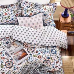 Joules Festival Cushion 35cm x 50cm, Navy - thumbnail 2
