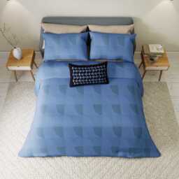 Helena Springfield Simply Scandi Axel Kingsize Duvet Cover Set, Periwinkle Blue