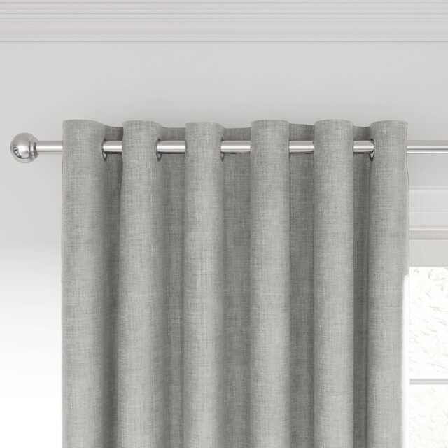 "Nalu Nicole Scherzinger Kalo Lined Curtains 66"" x 90"", Silver" - image 1