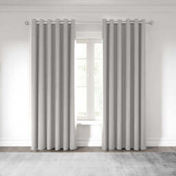 "Nalu Nicole Scherzinger Kalo Lined Curtains 66"" x 90"", Silver" - thumbnail 2