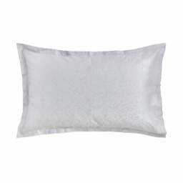 Murmur Meadow Oxford Pillowcase, Cloud Grey - thumbnail 1