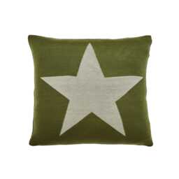 Helena Springfield Long Island Star Cushion 45cm x 45cm, Green - thumbnail 1