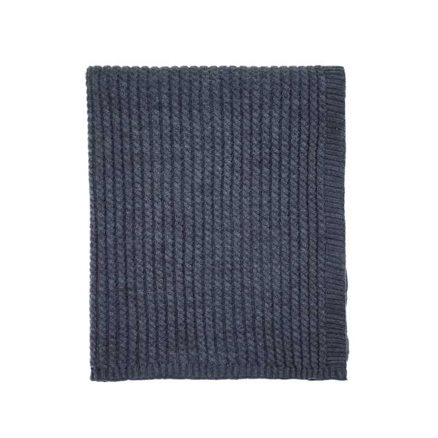 Bedeck of Belfast Miya Throw, Chambray Blue - image 1