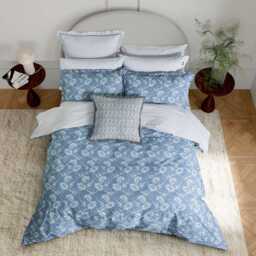 Bedeck of Belfast Miya Throw, Chambray Blue - thumbnail 2