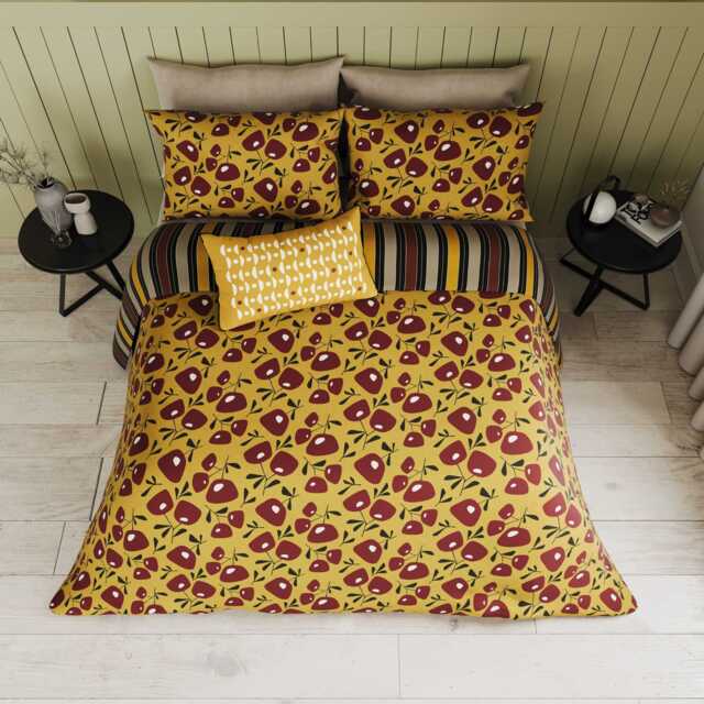 Helena Springfield Simply Scandi Jax Single Duvet Cover Set, Chartreuse - image 1