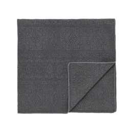 Bedeck of Belfast Florence Quilted Throw, Chalk/Charcoal - thumbnail 1