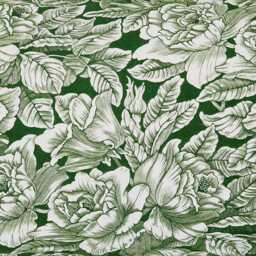 Burleigh x Bedeck of Belfast Hibiscus Cushion 50cm x 50cm, Green - thumbnail 2