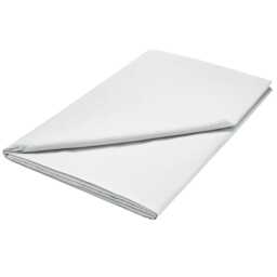 1951 Plain Dye Percale Single Flat Sheet, Silver