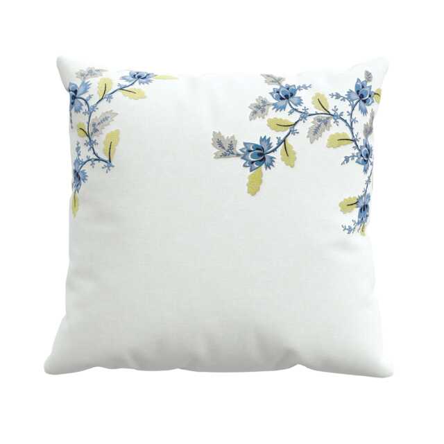 Sanderson Enys Garden Pair of Square Pillowcases, Indigo & Primrose - image 1