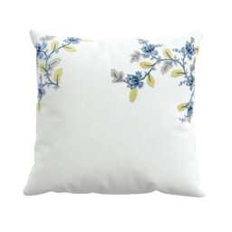 Sanderson Enys Garden Pair of Square Pillowcases, Indigo & Primrose - thumbnail 1