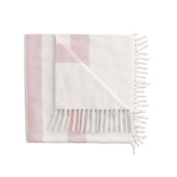 Helena Springfield Vermont Woven Throw, White/Pink