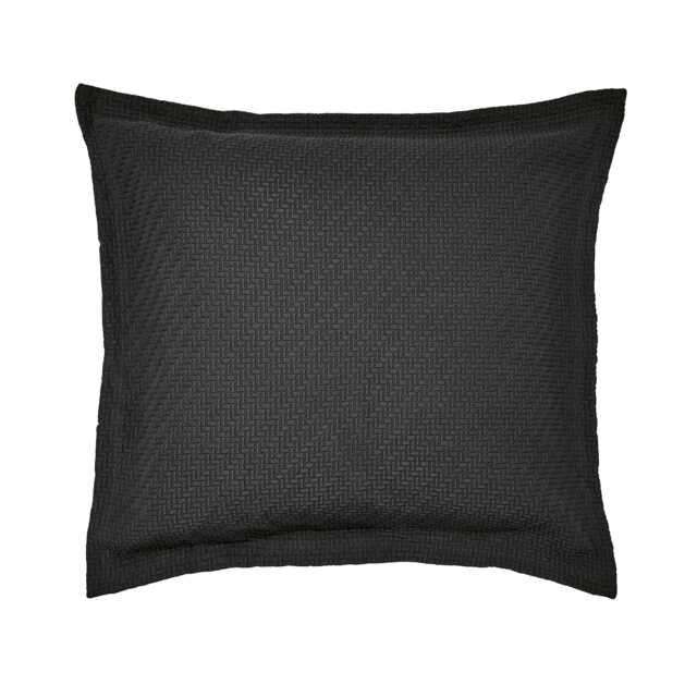 Bedeck of Belfast Fine Linens Andaz Sham Pillowcase, Charcoal - image 1