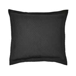 Bedeck of Belfast Fine Linens Andaz Sham Pillowcase, Charcoal