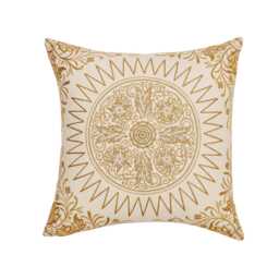 William Morris - V&A Room Willow Cushion 45cm x 45cm, Gold - thumbnail 1