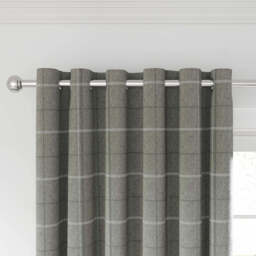 "Helena Springfield Harper Lined Curtains 66"" x 72"", Silver" - thumbnail 2
