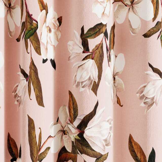 "Ted Baker Opal Floral Lined Curtains 90"" x 72"", Pink" - image 1