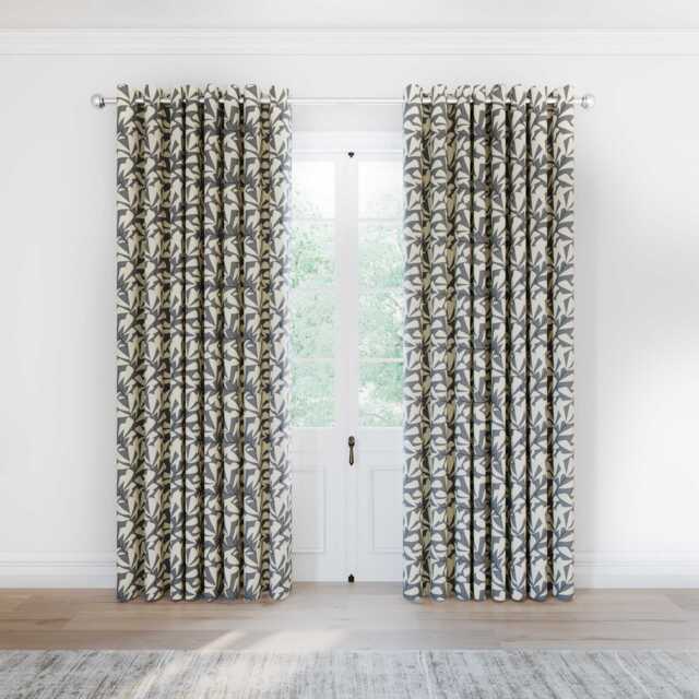 "Helena Springfield Simply Scandi Leni Lined Curtains 90"" x 90"", Neutral" - image 1