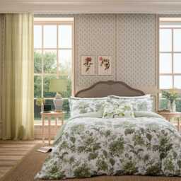 English Heritage English Garden Floral Single Duvet Cover SET, Willow - thumbnail 2