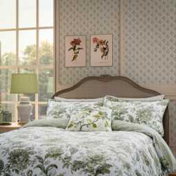 English Heritage English Garden Floral Single Duvet Cover SET, Willow - thumbnail 1