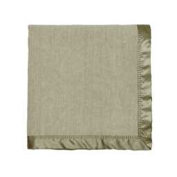 Murmur Lewin Wool Herringbone Woven Throw, Mourne Green