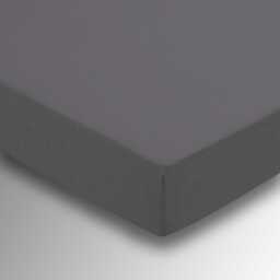Helena Springfield Percale Super Kingsize (36cm Deep) Fitted Sheet, Charcoal