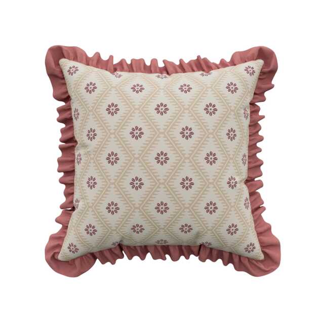 Sanderson x National Trust Poets Rose Cushion 45cm x 45cm, Blush - image 1