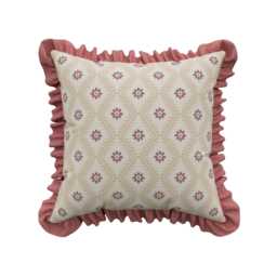 Sanderson x National Trust Poets Rose Cushion 45cm x 45cm, Blush - thumbnail 1