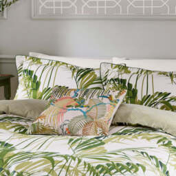 Sanderson Palm House Pair of Standard Pillowcases, Botanical Green - thumbnail 2