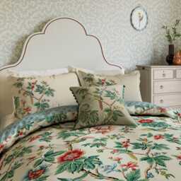 Sanderson x National Trust Lophura Single Duvet Cover Set, Chintz - thumbnail 1