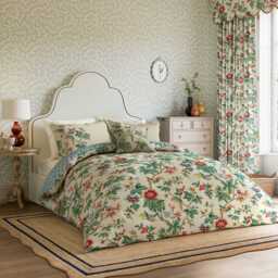 Sanderson x National Trust Lophura Single Duvet Cover Set, Chintz - thumbnail 2