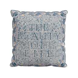 Morris & Co X Emery Walker Trent Cushion 50cm x 50cm, River Wandle - thumbnail 1