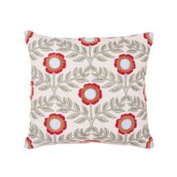 Joules Floral Trellis Cushion 45cm x 45cm, Multi - thumbnail 1