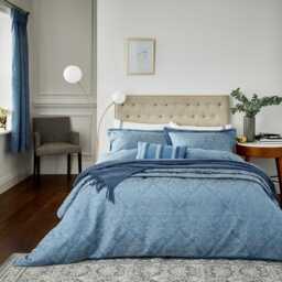 1951 Lavana Kingsize Duvet Cover, Denim Blue - thumbnail 2