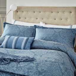 1951 Lavana Kingsize Duvet Cover, Denim Blue - thumbnail 1