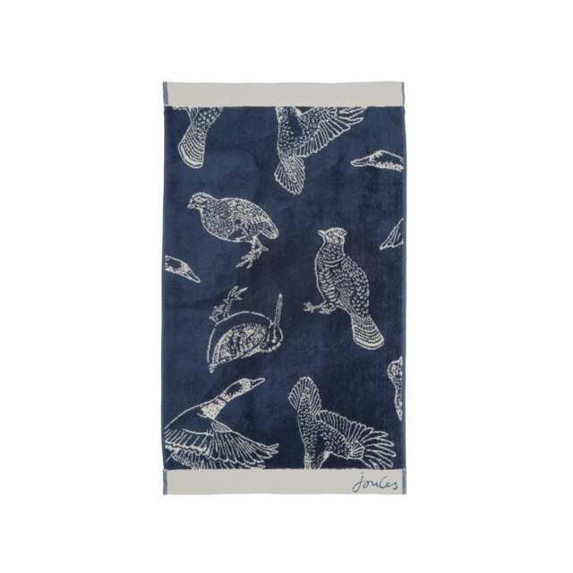 Joules Wild Fowl Hand Towel, Royal Blue - image 1