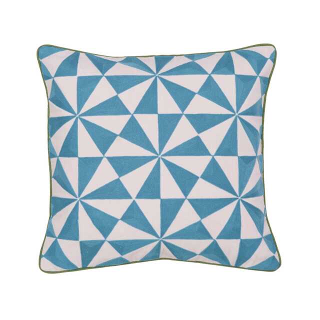 Land & Shore Corie Cushion 50cm x 50cm, Green - image 1