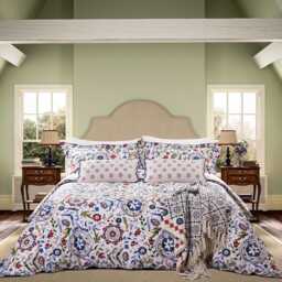 Joules Festival Flowers Single Duvet Cover SET, Navy/Multi - thumbnail 2