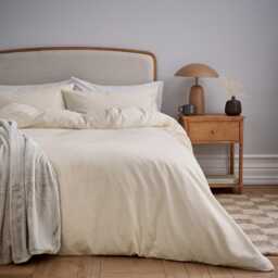 Helena Springfield Brushed Cotton Double Duvet Cover SET, Ivory - thumbnail 2
