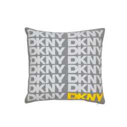 DKNY Logo Cushion 45cm x 45cm, Grey - thumbnail 1
