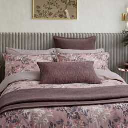 Bedeck of Belfast Katara Double Duvet Cover SET, Pink/Grey - thumbnail 1