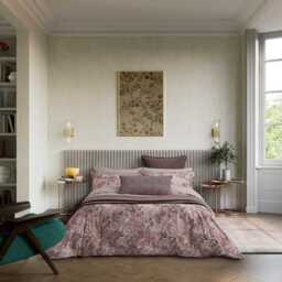 Bedeck of Belfast Katara Double Duvet Cover SET, Pink/Grey - thumbnail 2